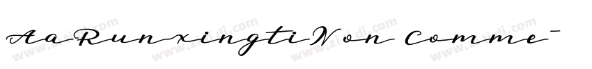 AaRunxingtiNon Comme字体转换